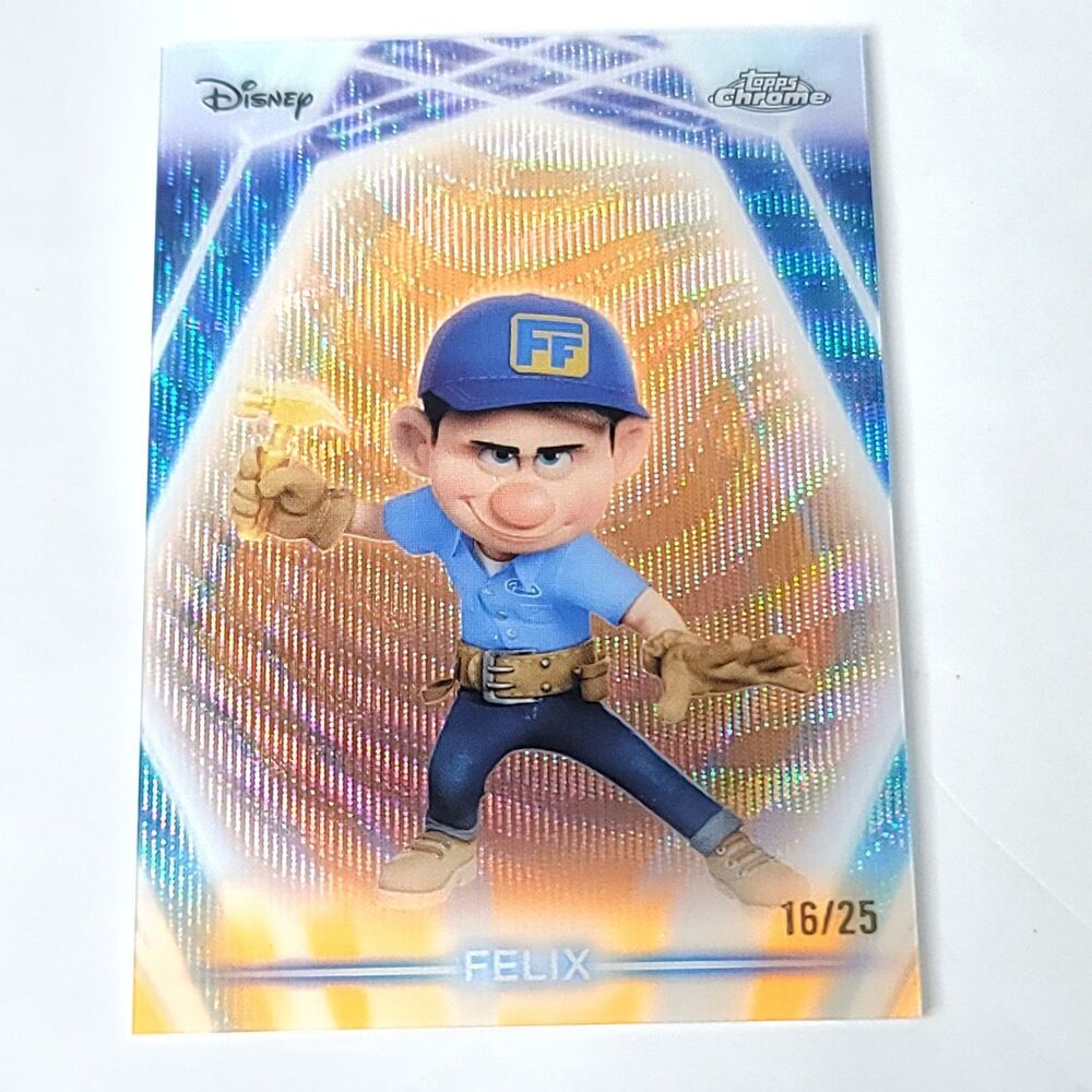 Felix 2026 Topps Disney Neon Etch Orange Shimmer CNE 16/25